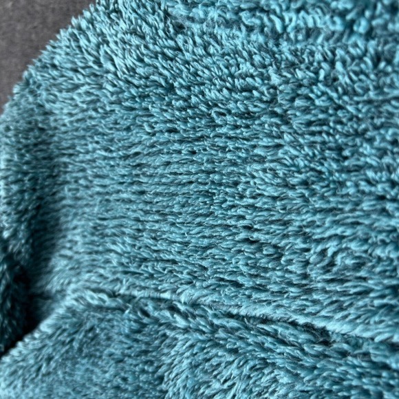 Soft Surroundings Sweater Womens Small Blue Pullover Luxe Sherpa 1/4 Zip Fuzzy - Picture 13 of 14
